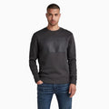 Men's Raw Double Layer Crew Neck Sweatshirt