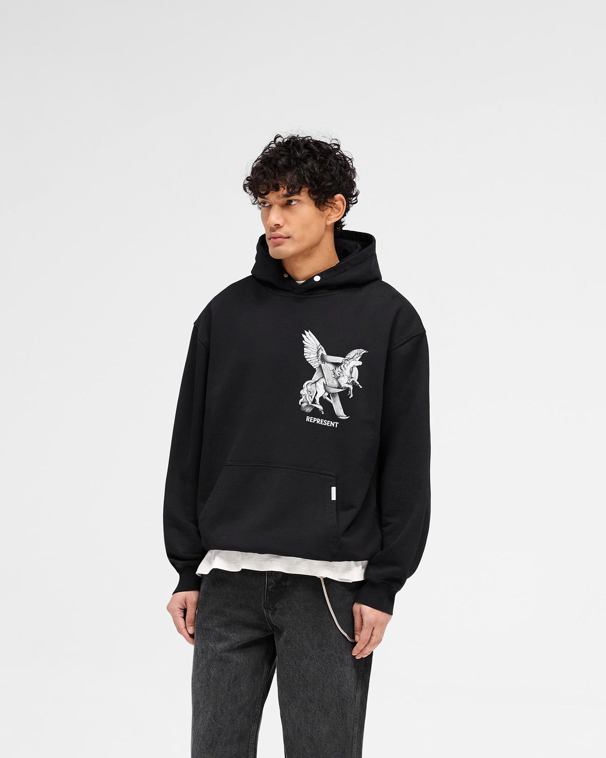 Elegance In Motion Hoodie - Jet Black