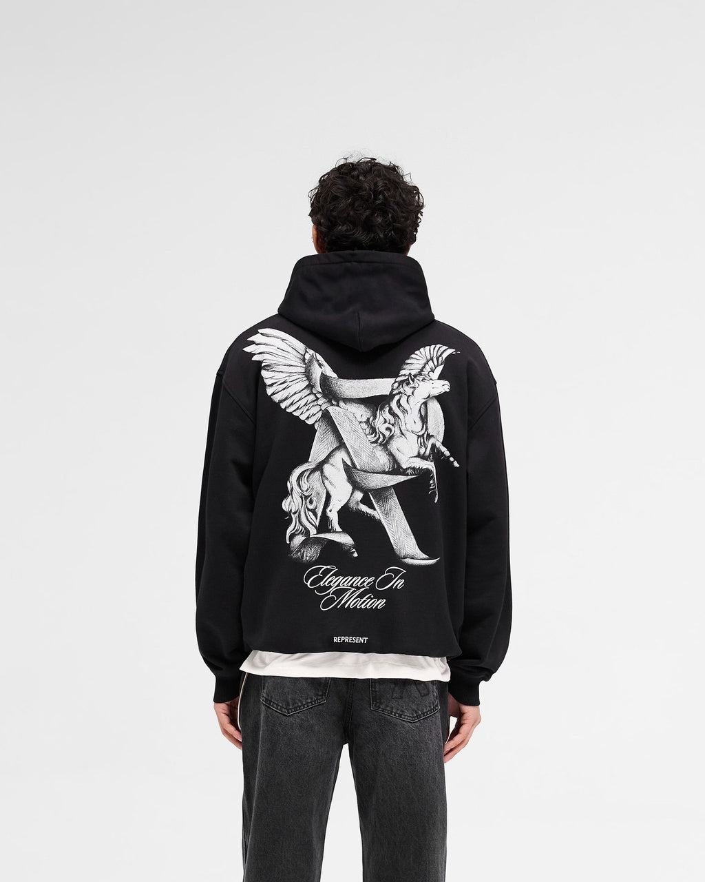 Elegance In Motion Hoodie - Jet Black