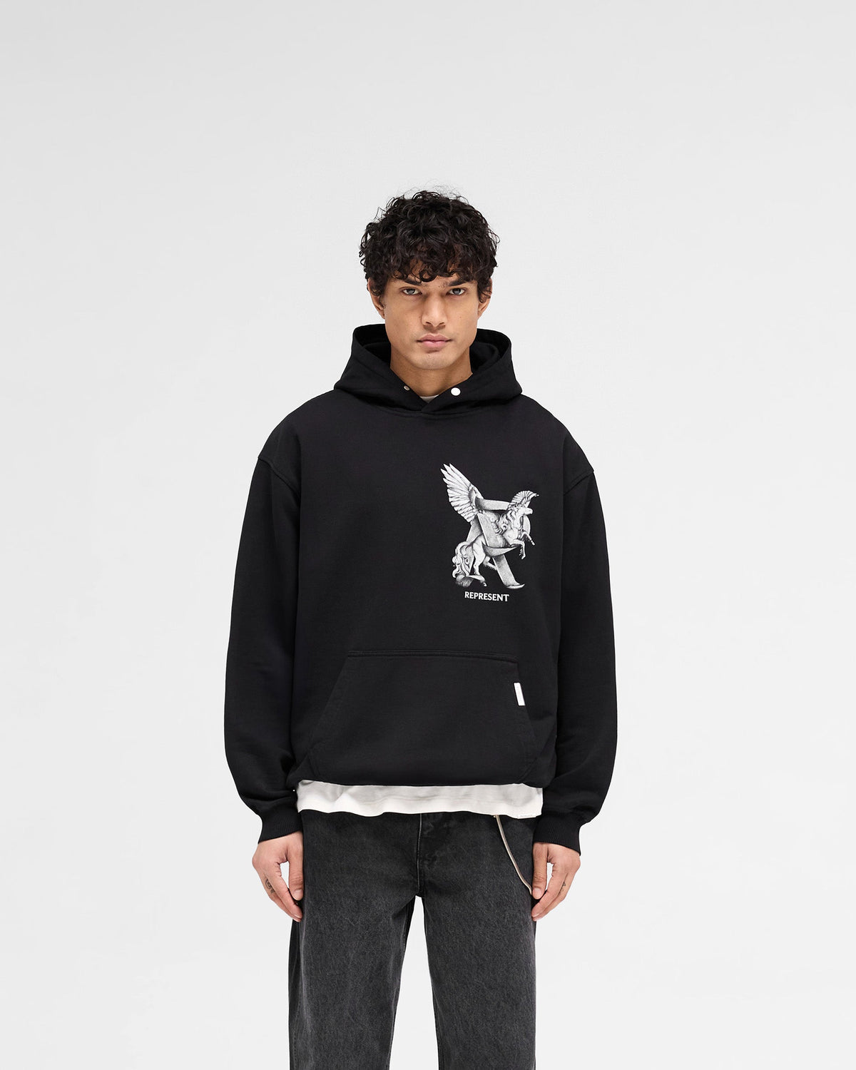 Elegance In Motion Hoodie - Jet Black