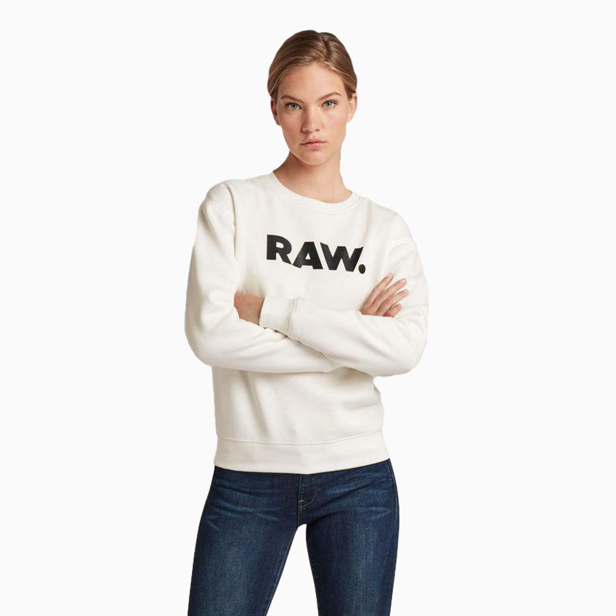 Women's Premium Core Raw Crew Neck Sweatshirt