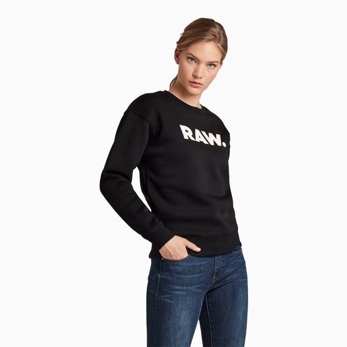 Women's Premium Core Raw Crew Neck Sweatshirt