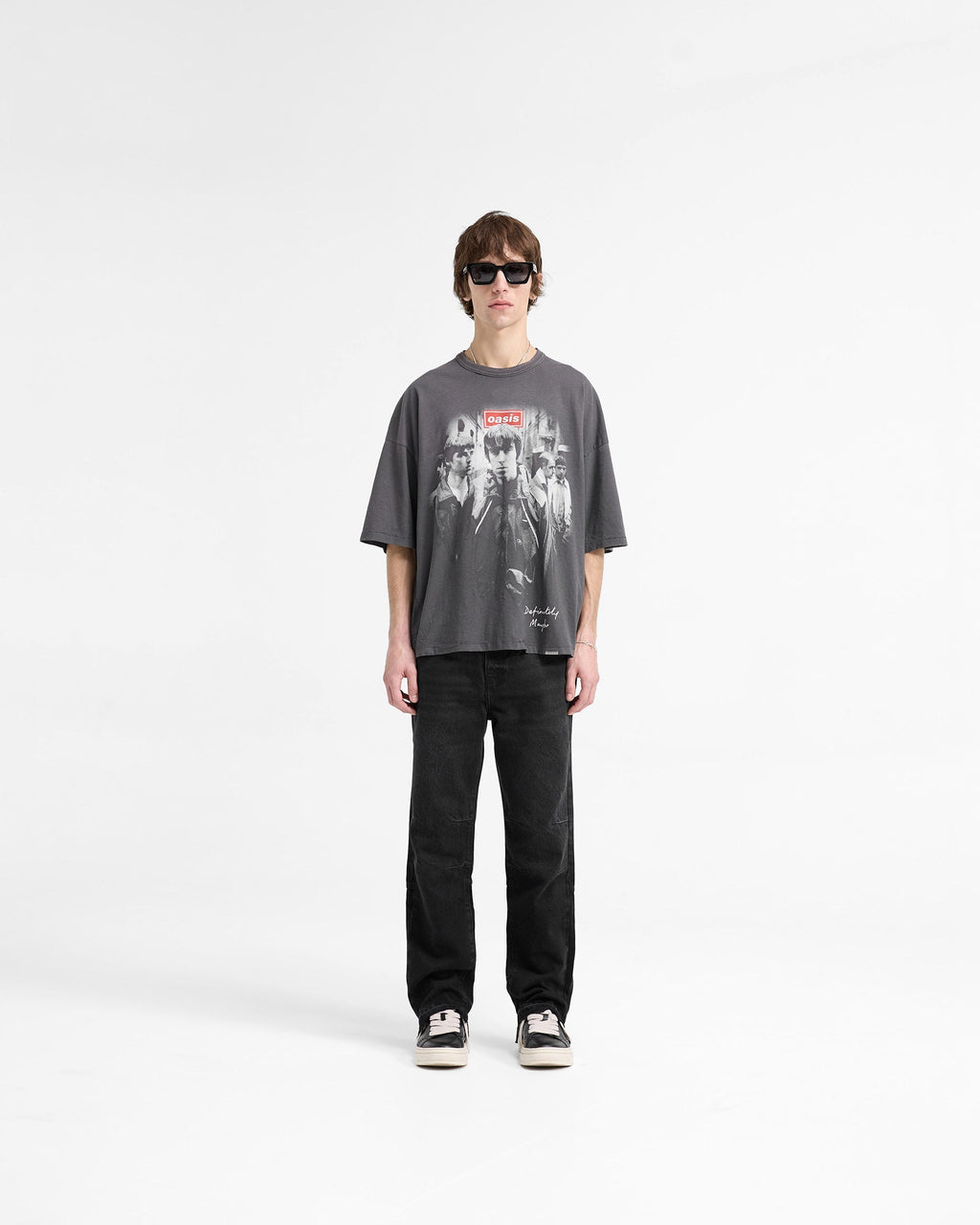 Represent X Oasis Definitely Maybe T-Shirt - Washed Black