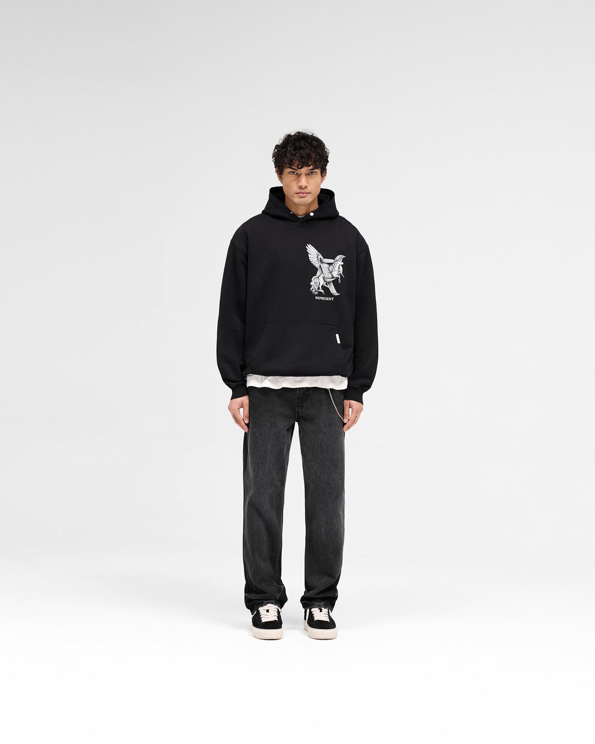 Elegance In Motion Hoodie - Jet Black