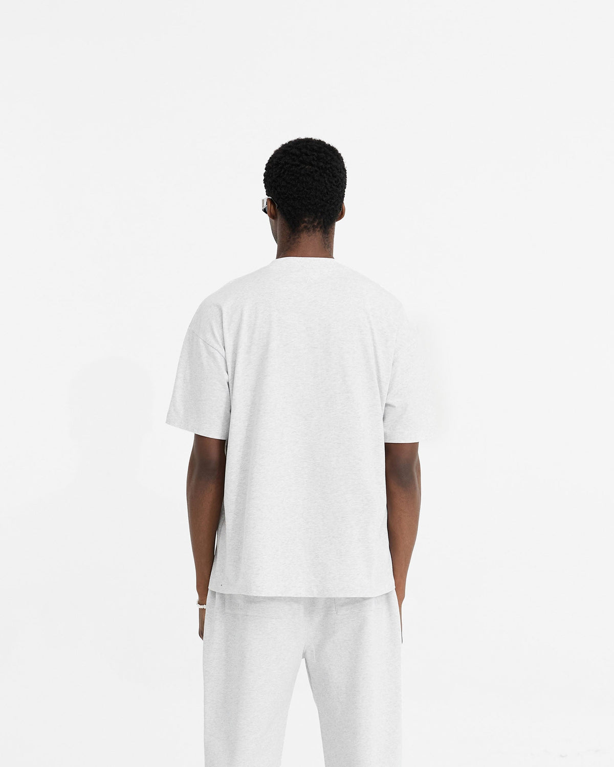 Initial Oversized T-Shirt - Ice Grey Marl