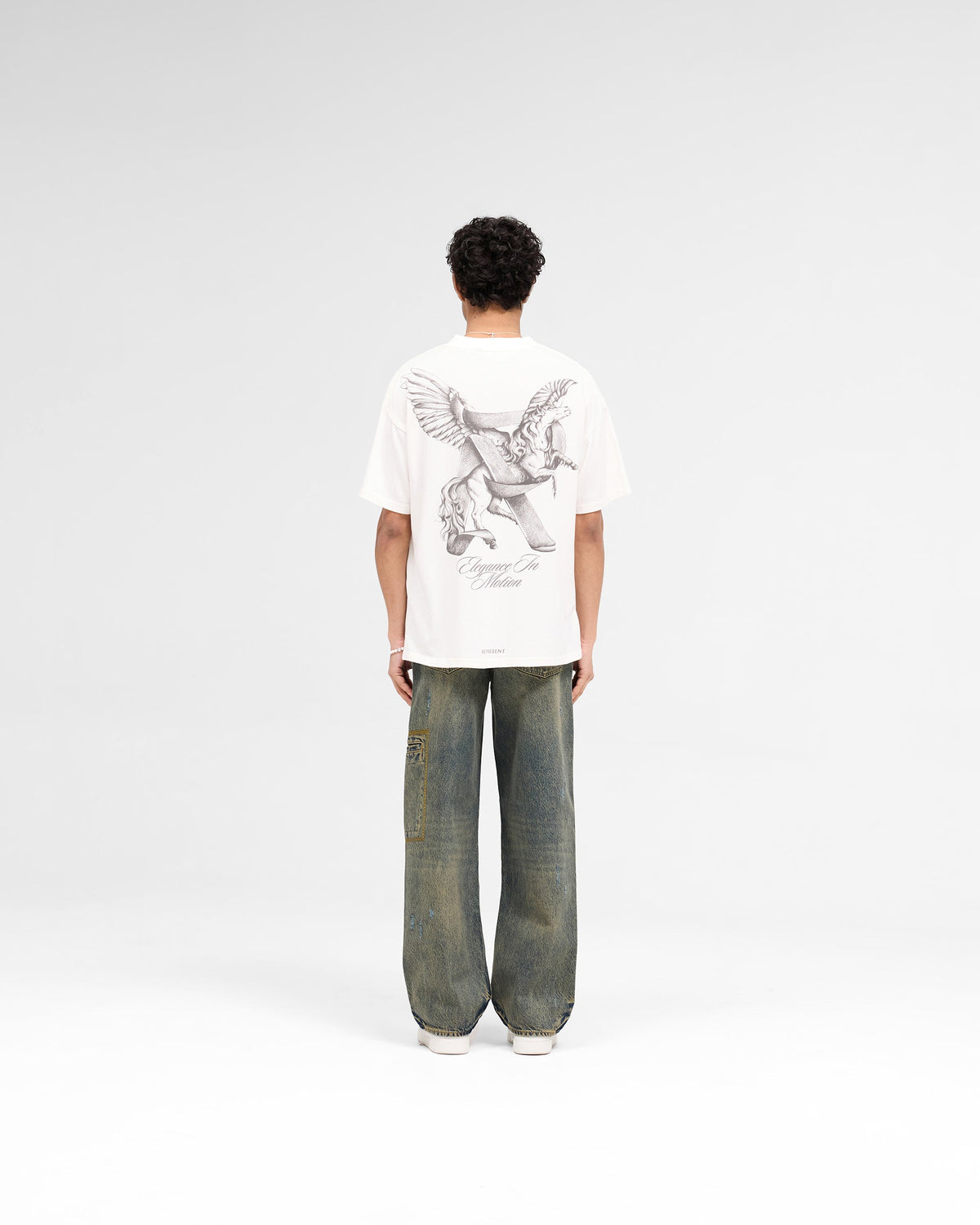 Elegance In Motion T-Shirt - Flat White