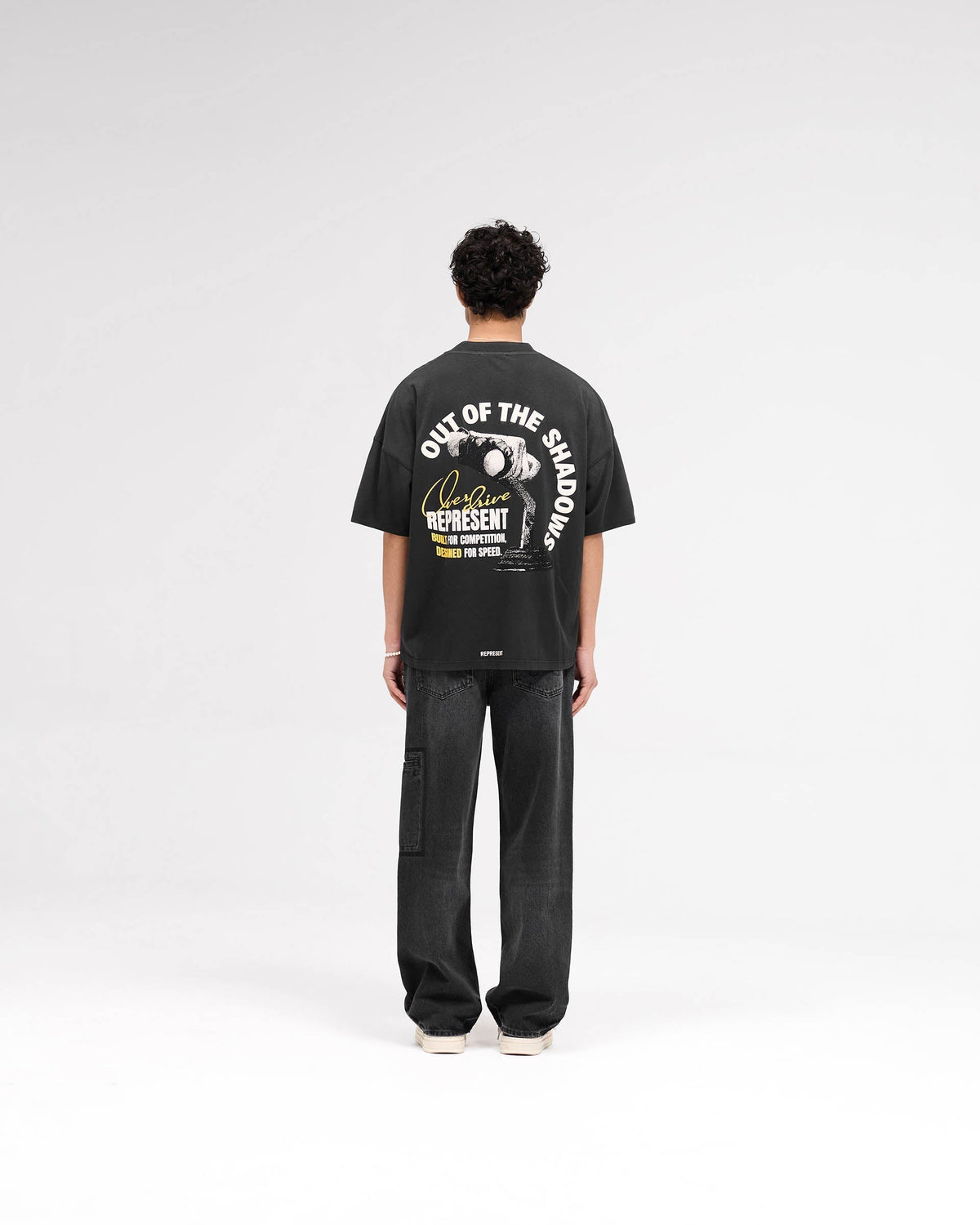 Out Of The Shadows T-Shirt - Stained Black