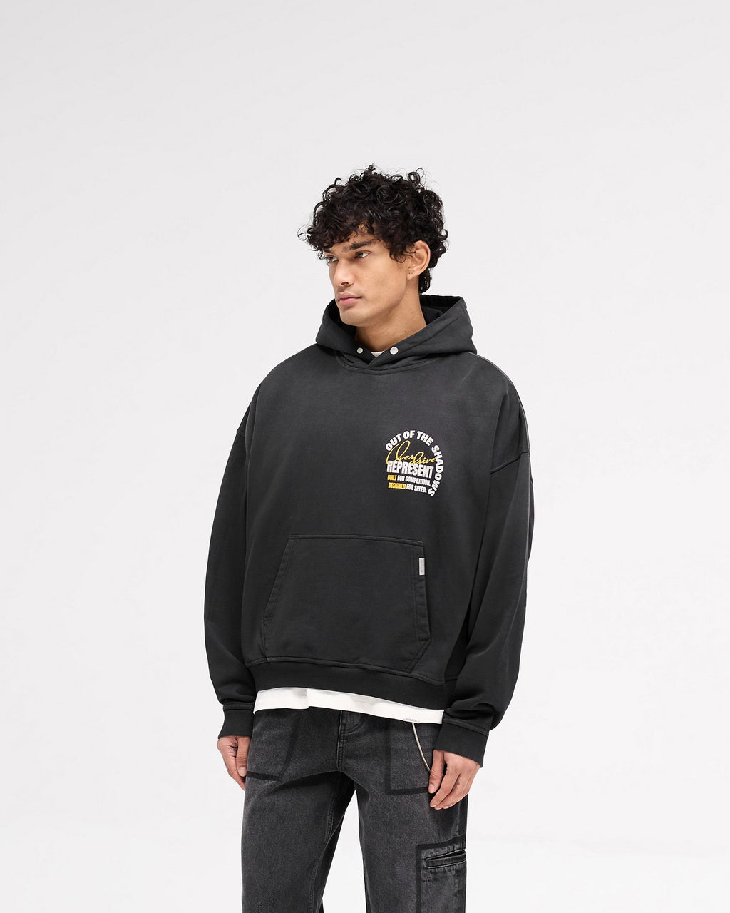 Out Of The Shadows Hoodie - Stained Black