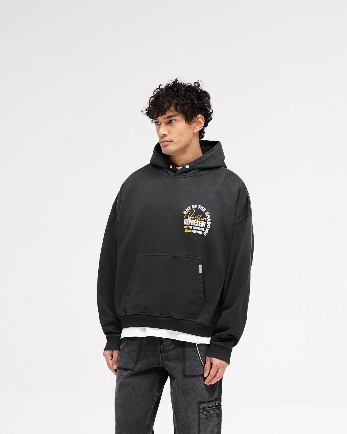 Out Of The Shadows Hoodie - Stained Black