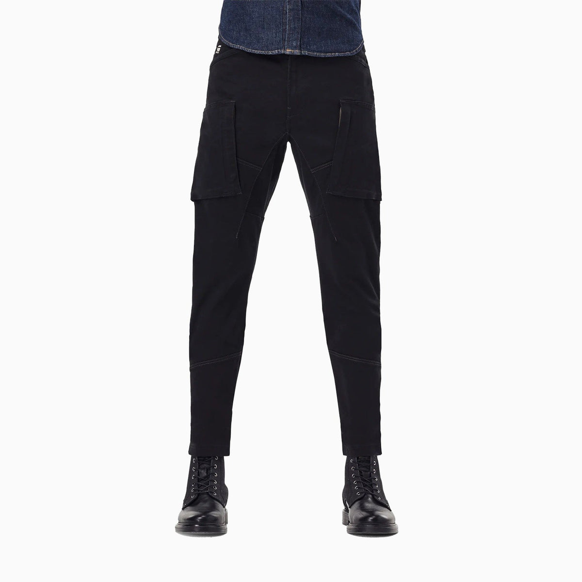 Men's Zip Pocket 3D Skinny Cargo Pants