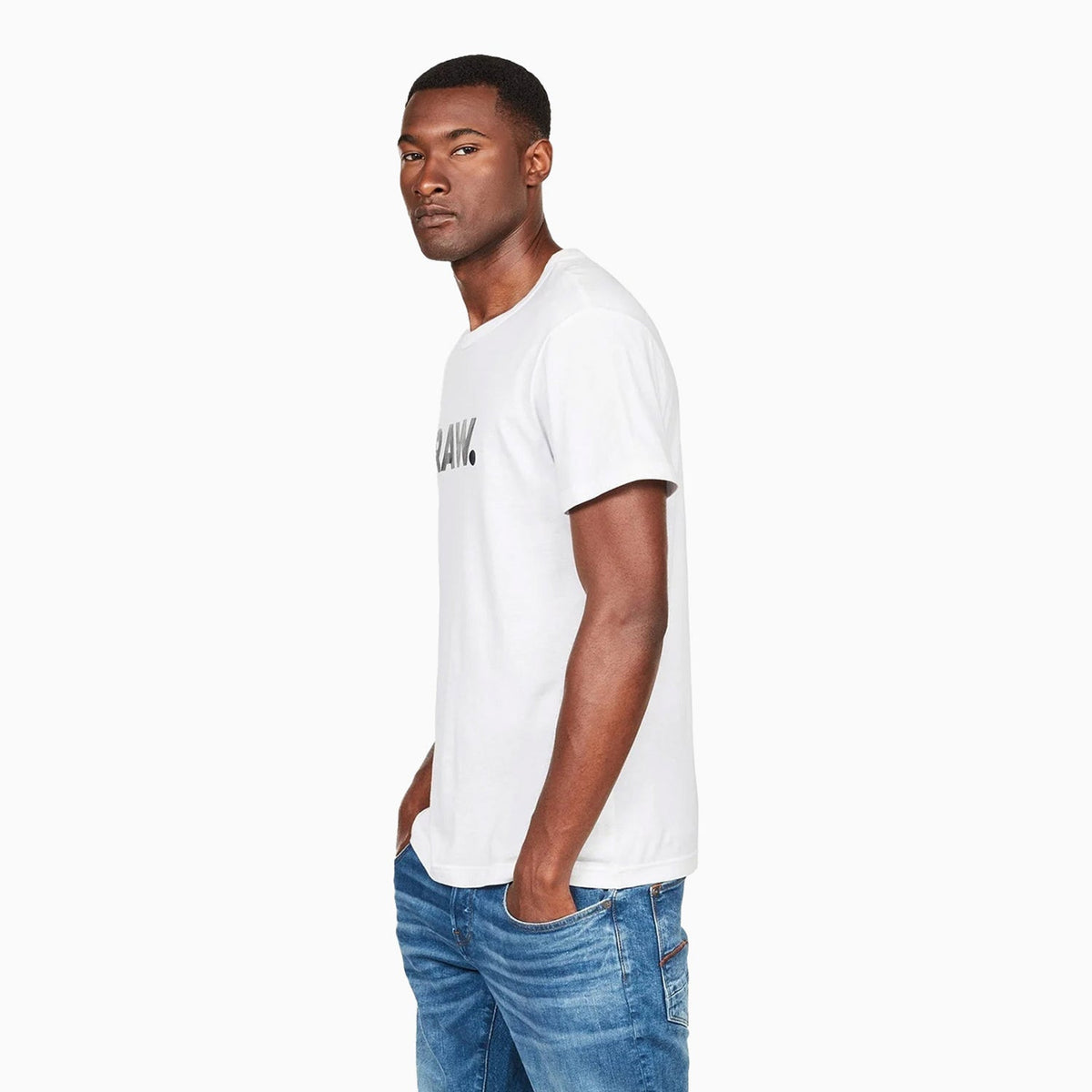 Men's Raw Graphic Slim Short Sleeve T Shirt