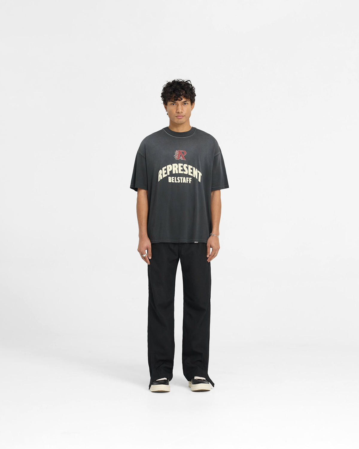 Represent X Belstaff Flame Phoenix T-Shirt - Shadow