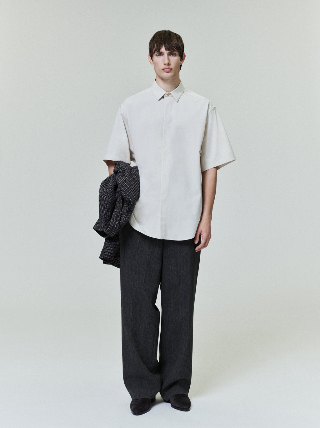 Cotton Wool Oxford Classic Short Sleeve Shirt