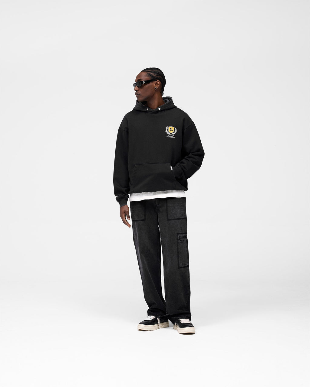 Crest Hoodie - Vintage Black