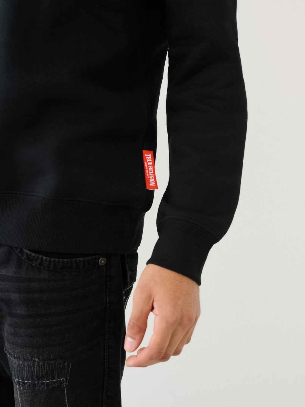 True Religion Tr Buddha Sweater Jet Black