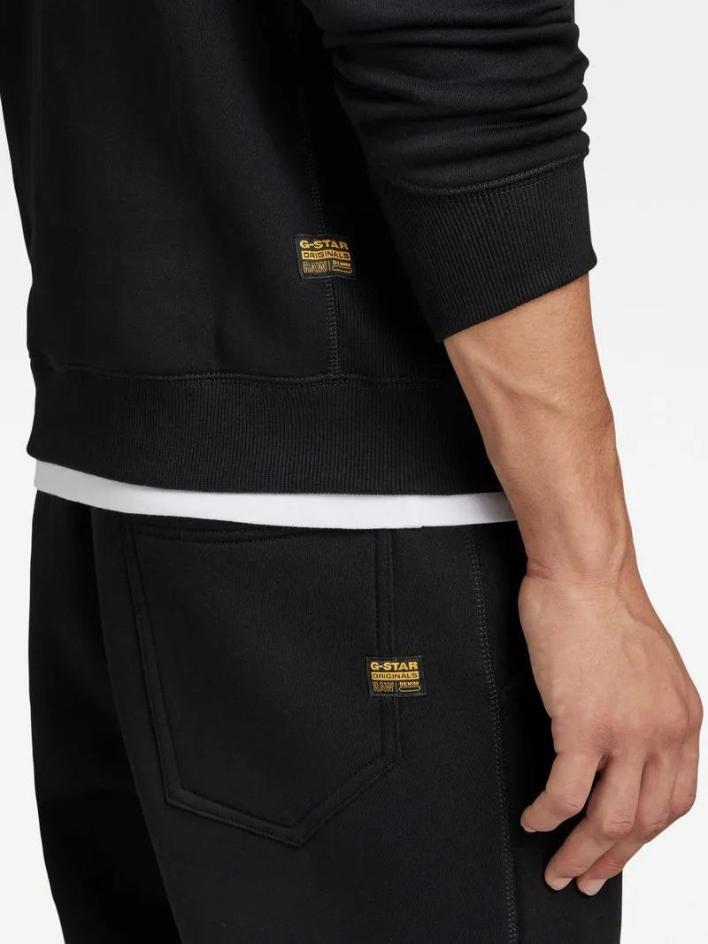 G-Star Men's Premium Core Crew Black Sweat Top