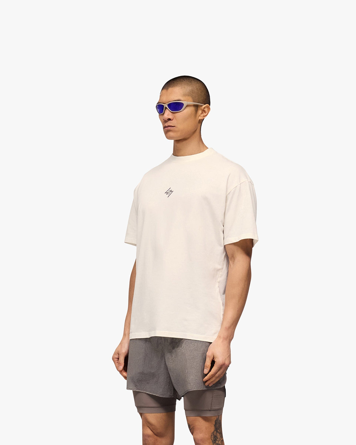 247 Motion Oversized T-Shirt - Flat White