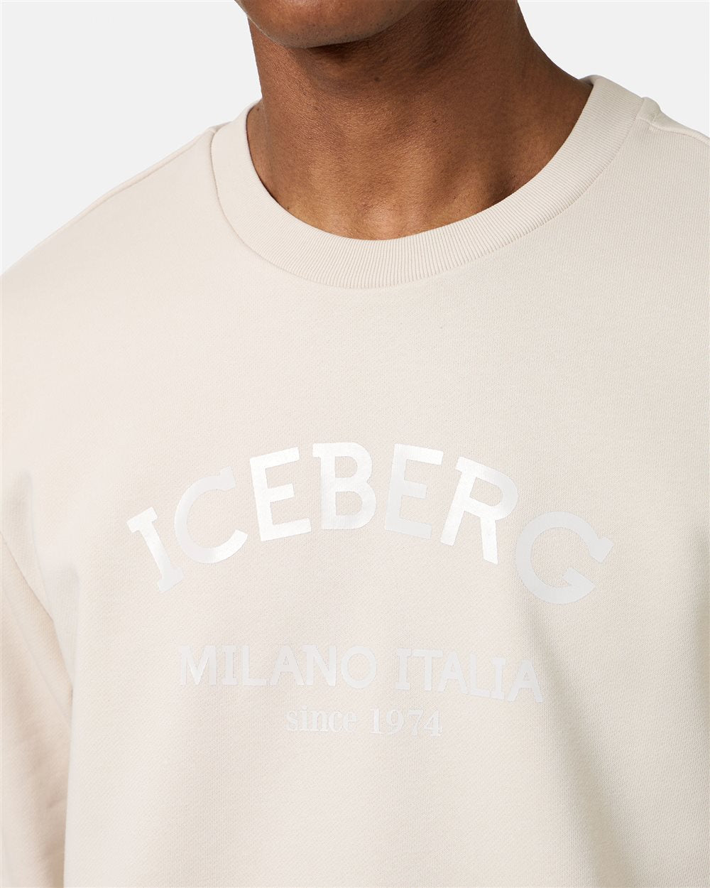 Iceberg Crewneck Slim Fit Sweatshirt With Iceberg Logo