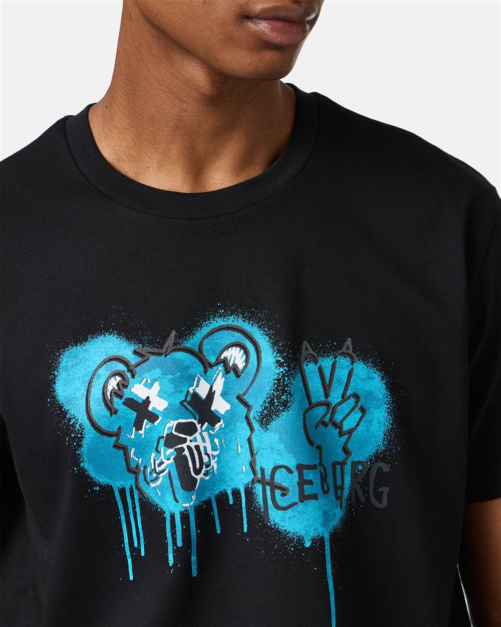 Iceberg Classic Regular Fit White Cotton Jersey T-shirt