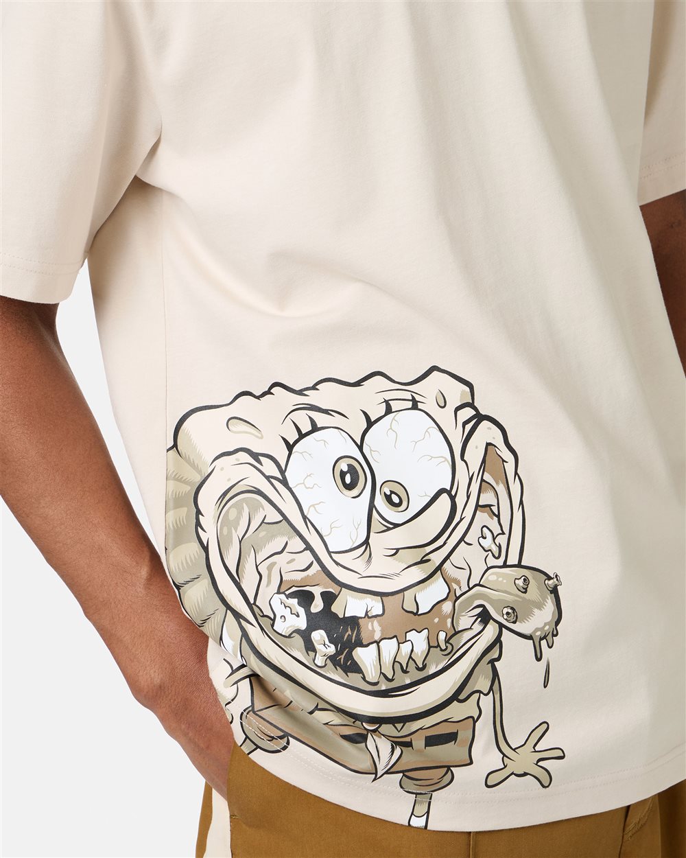 Iceberg Regular Fit T-shirt With SpongeBob Print In Jersey