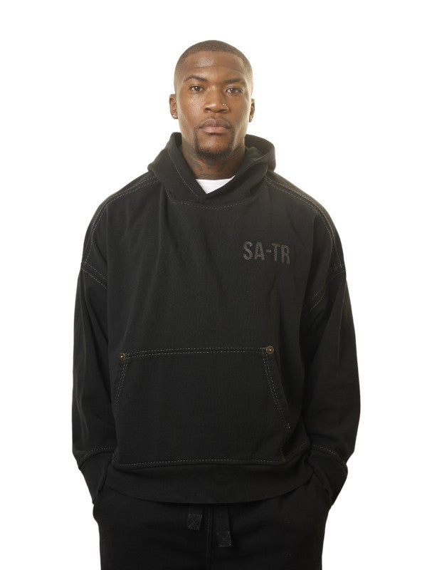 True Religion Sebastien Ami X Tr  Hoodie Logo Black