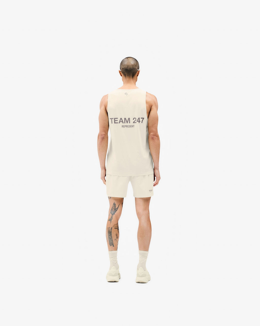 Team 247 Run Vest - Cream