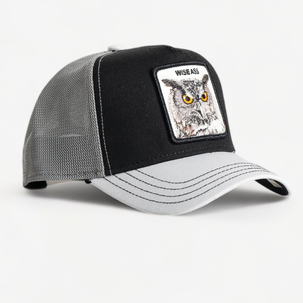 THE V2 OWL TRUCKER - BLACK / WHITE