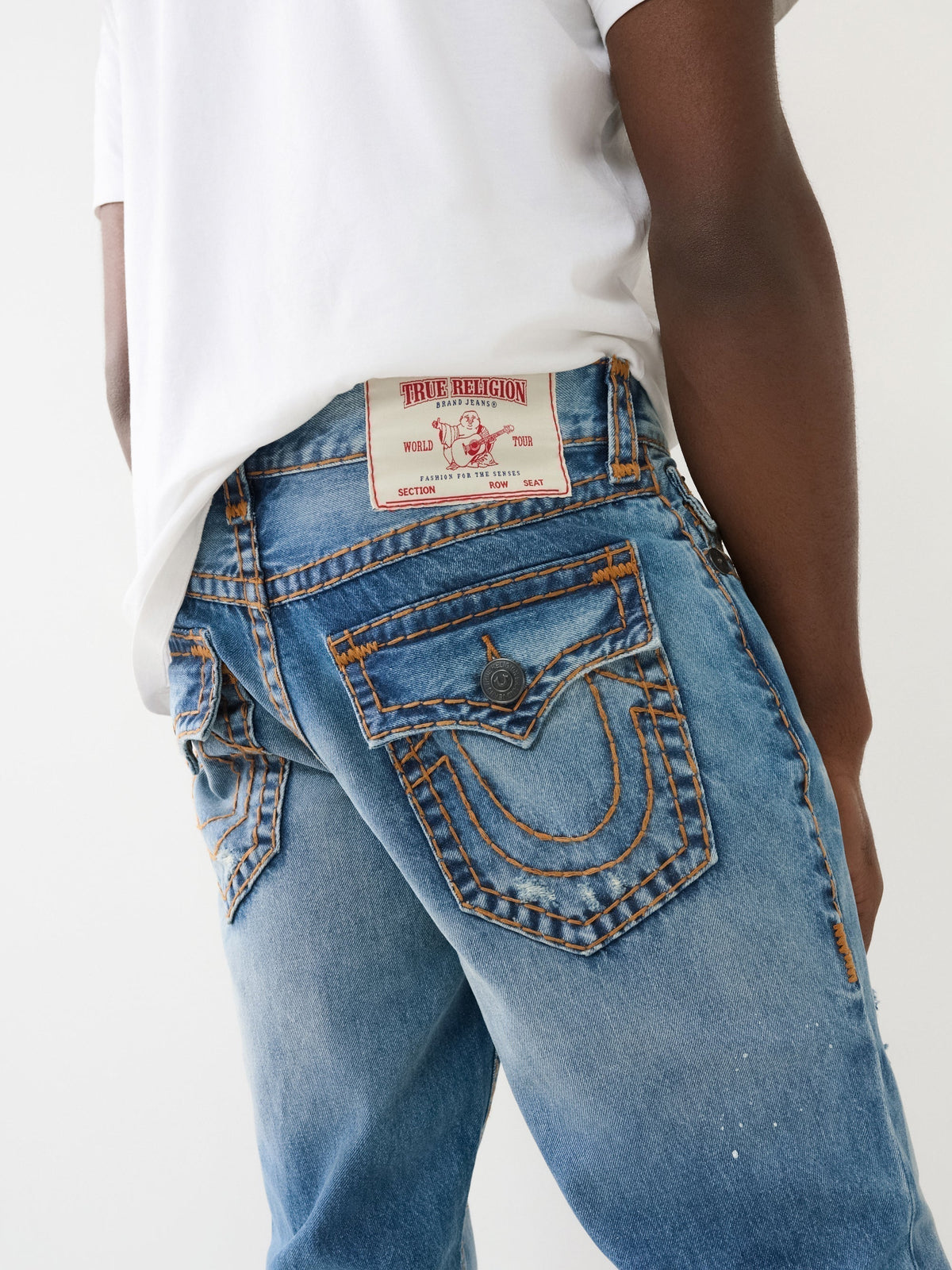 True Religion Ricky Fresh Water Rips Medium Wash