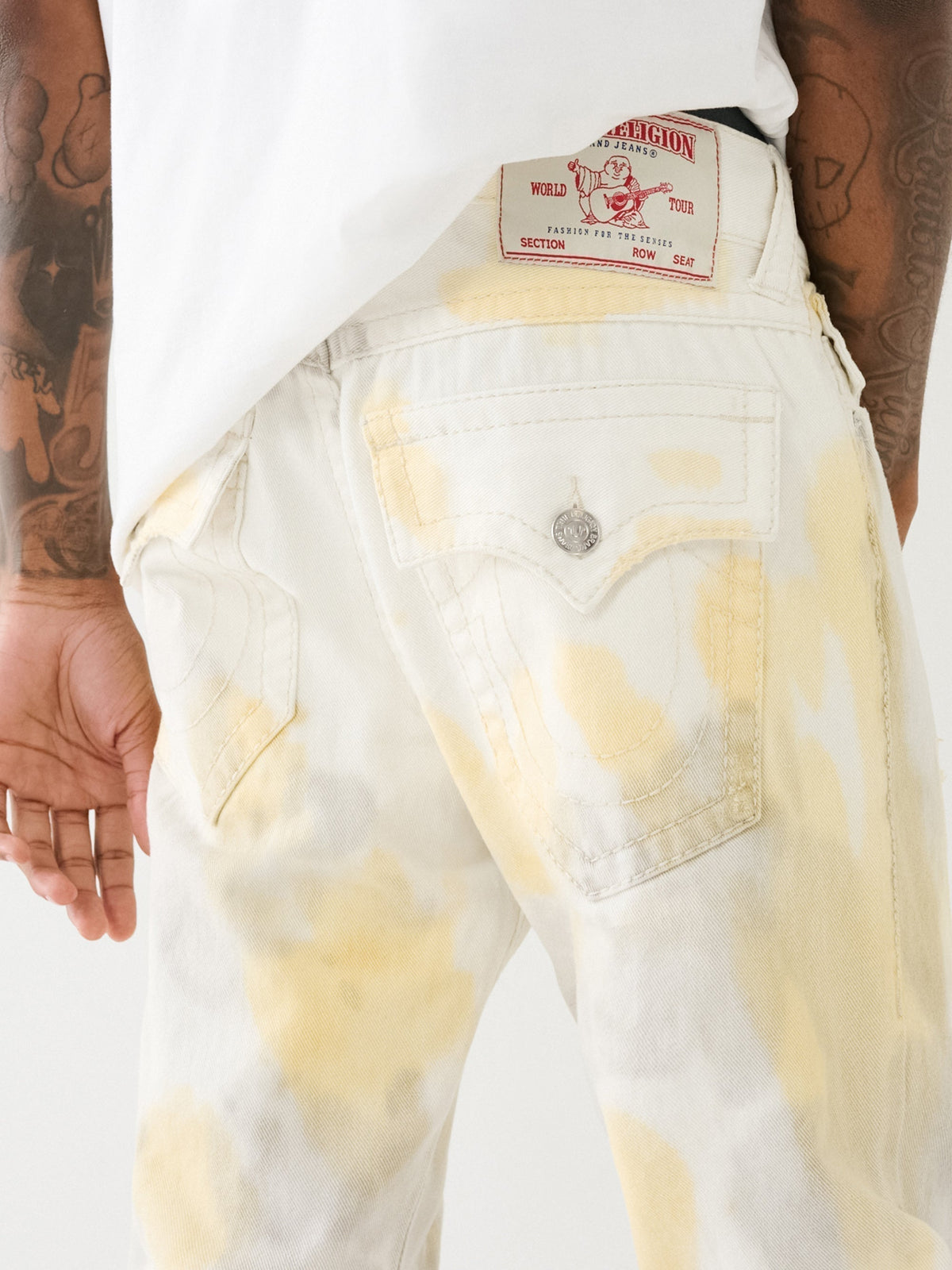 True Religion Rocco Jeans Forget Me Not Tie Dye Wash