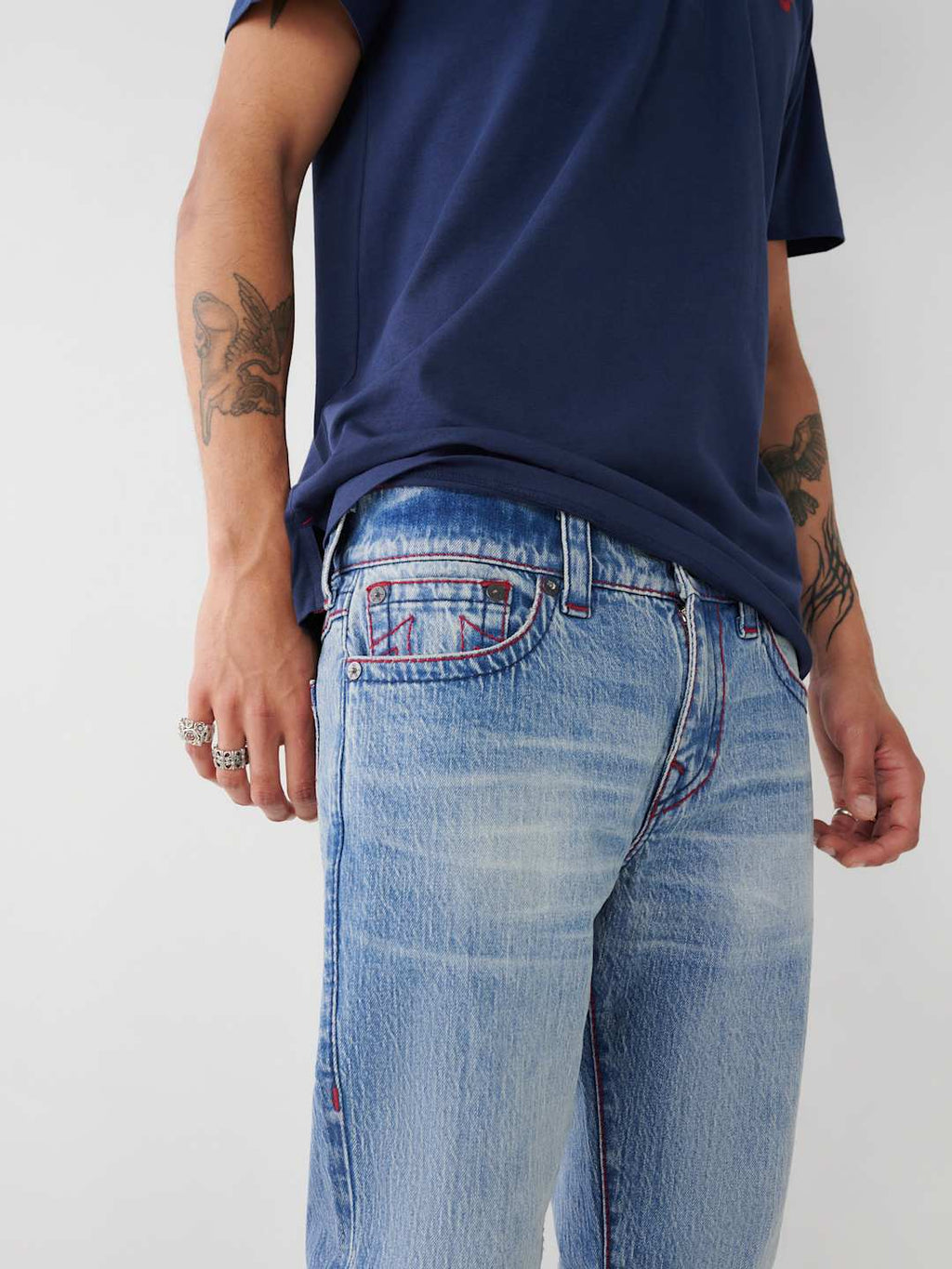True Religion Jeans Rocco No Flap Orian Medium Wash