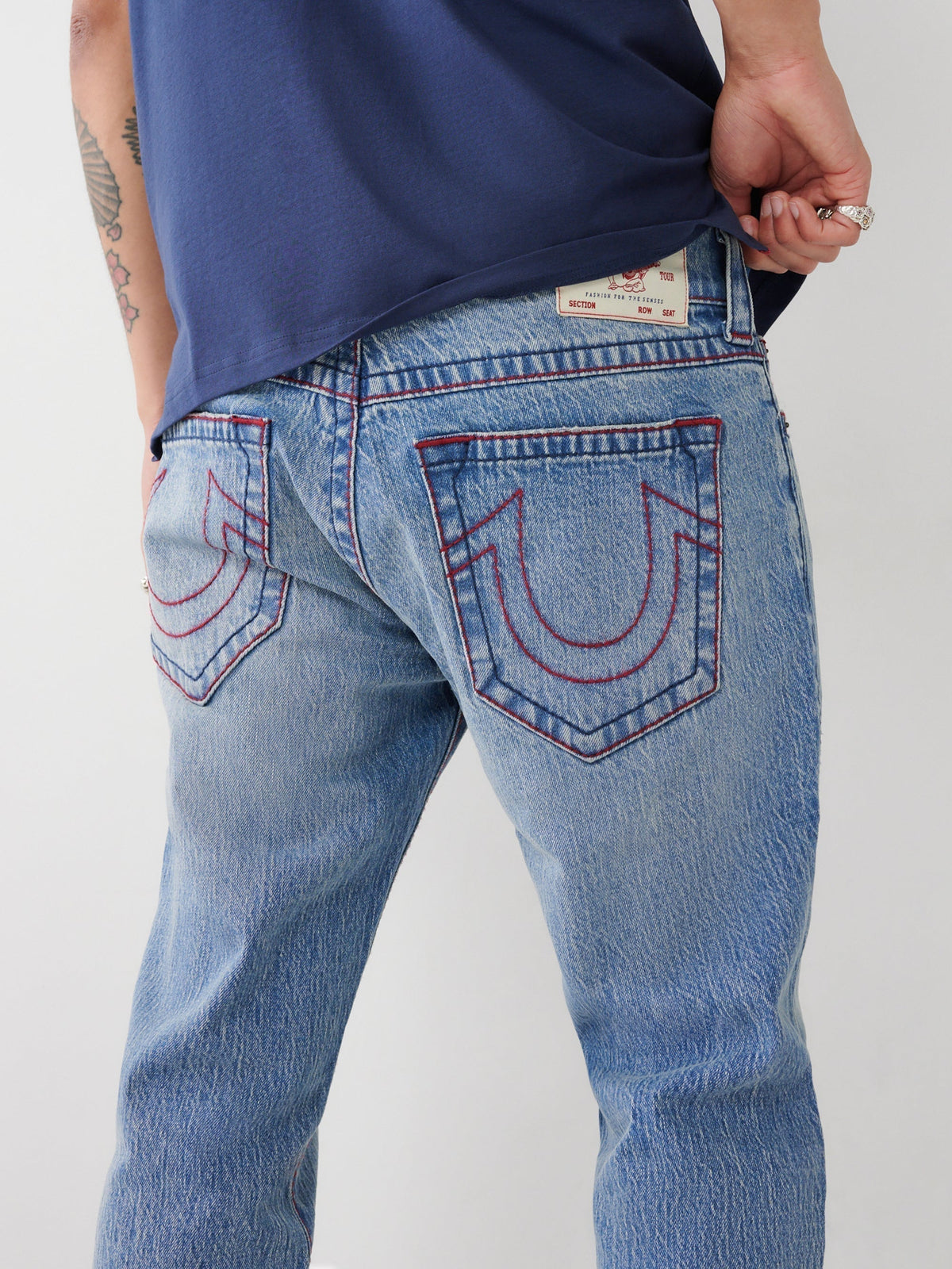 True Religion Jeans Rocco No Flap Orian Medium Wash