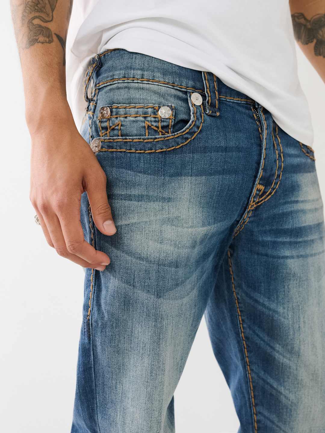 True Religion Geno Jeans Caspien Sea Medium Wash