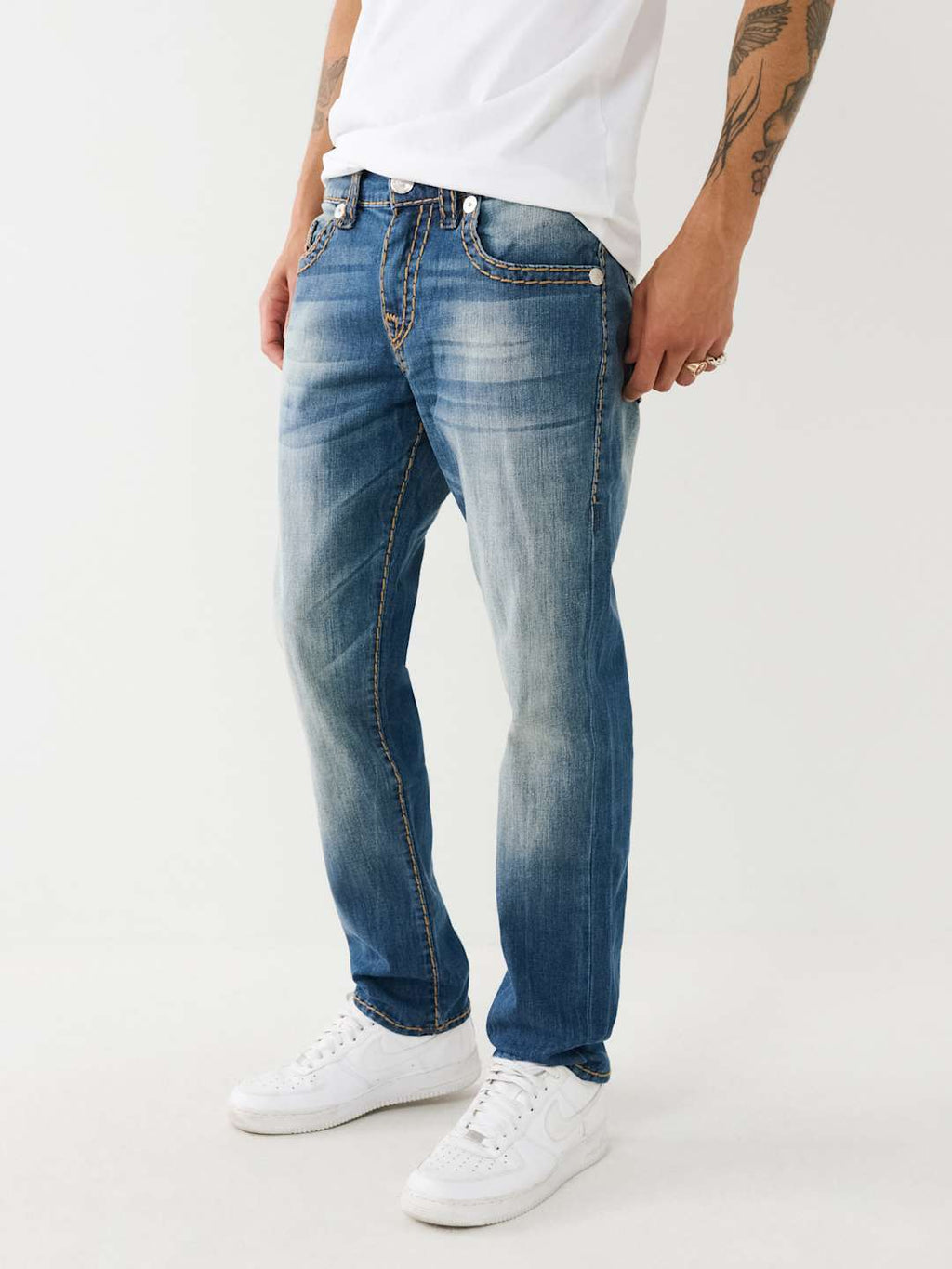 True Religion Geno Jeans Caspien Sea Medium Wash
