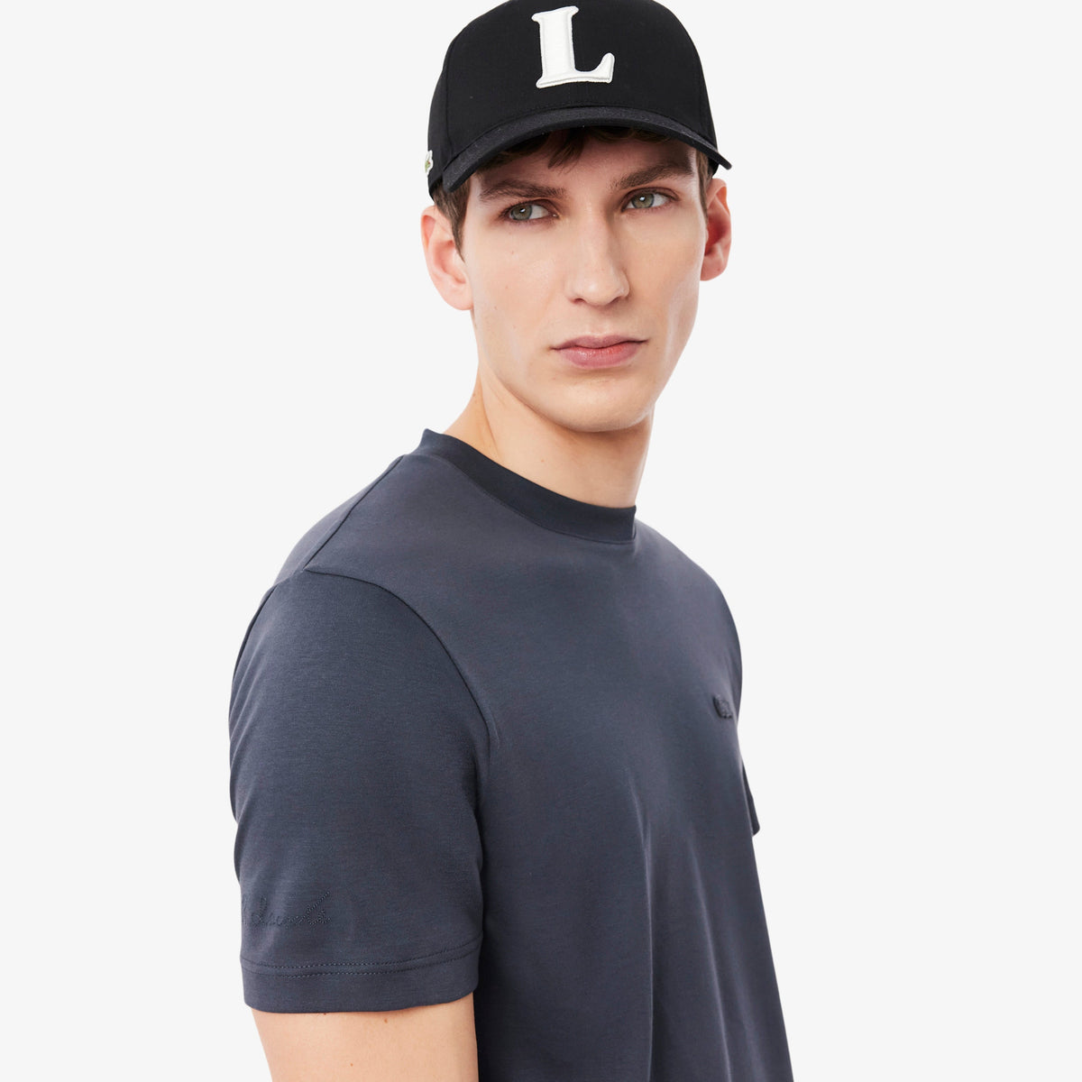 Lacoste Embroidered Signature T-shirt - view 3
