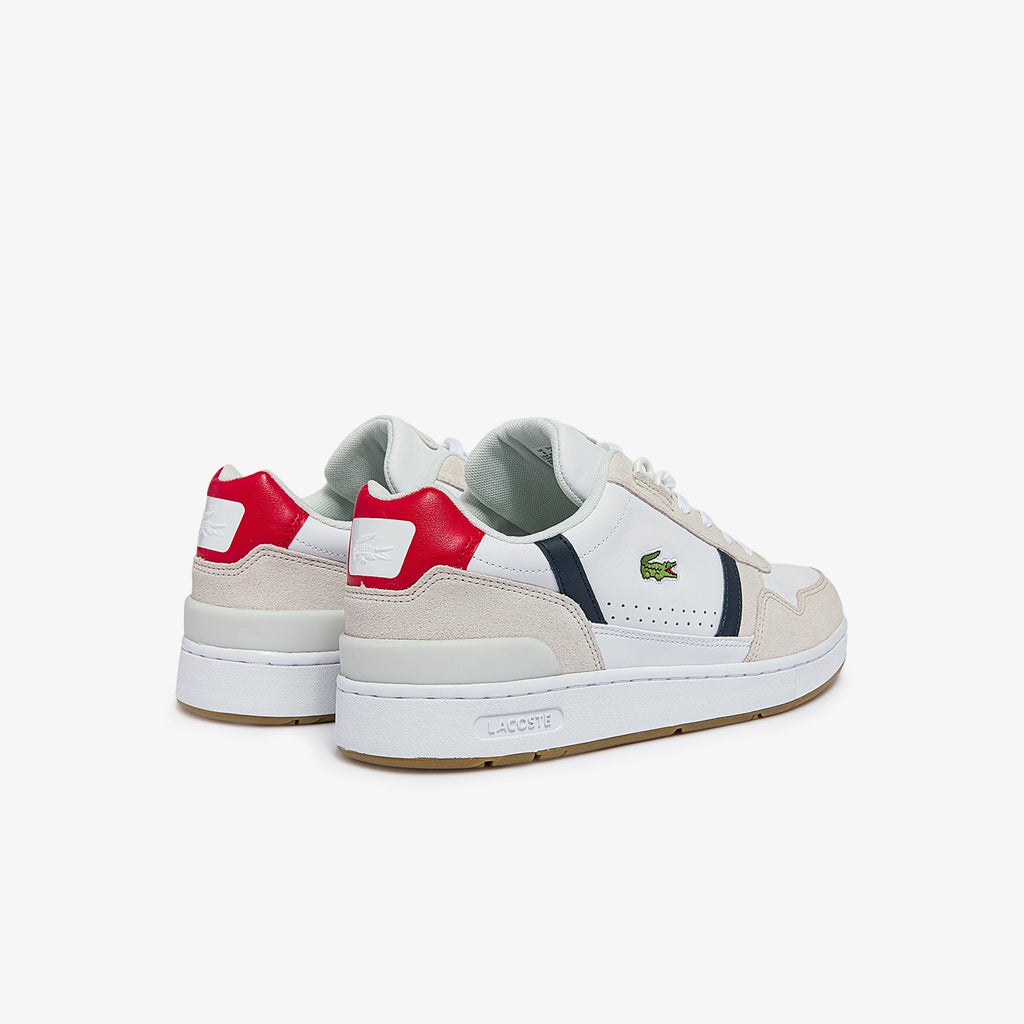 Lacoste Men's T-Clip Tricolour Leather and Suede Trainers - view 3