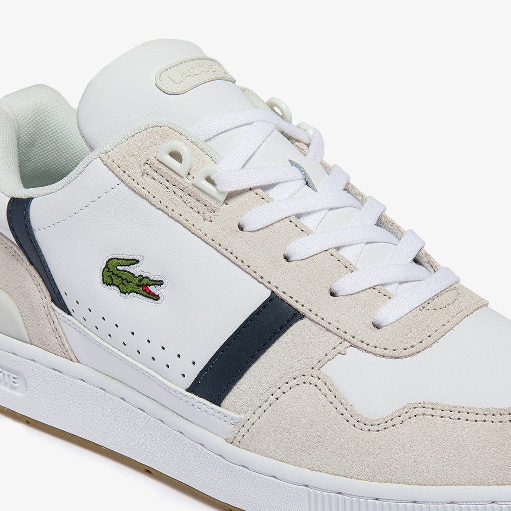Lacoste Men's T-Clip Tricolour Leather and Suede Trainers - view 5