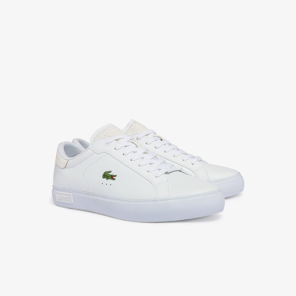 Lacoste Men's Powercourt Burnished Leather Trainers - view 2
