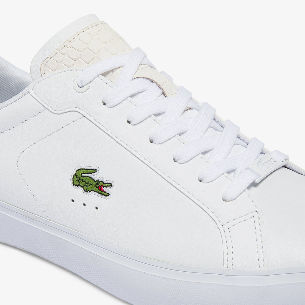 Lacoste Men's Powercourt Burnished Leather Trainers - view 6