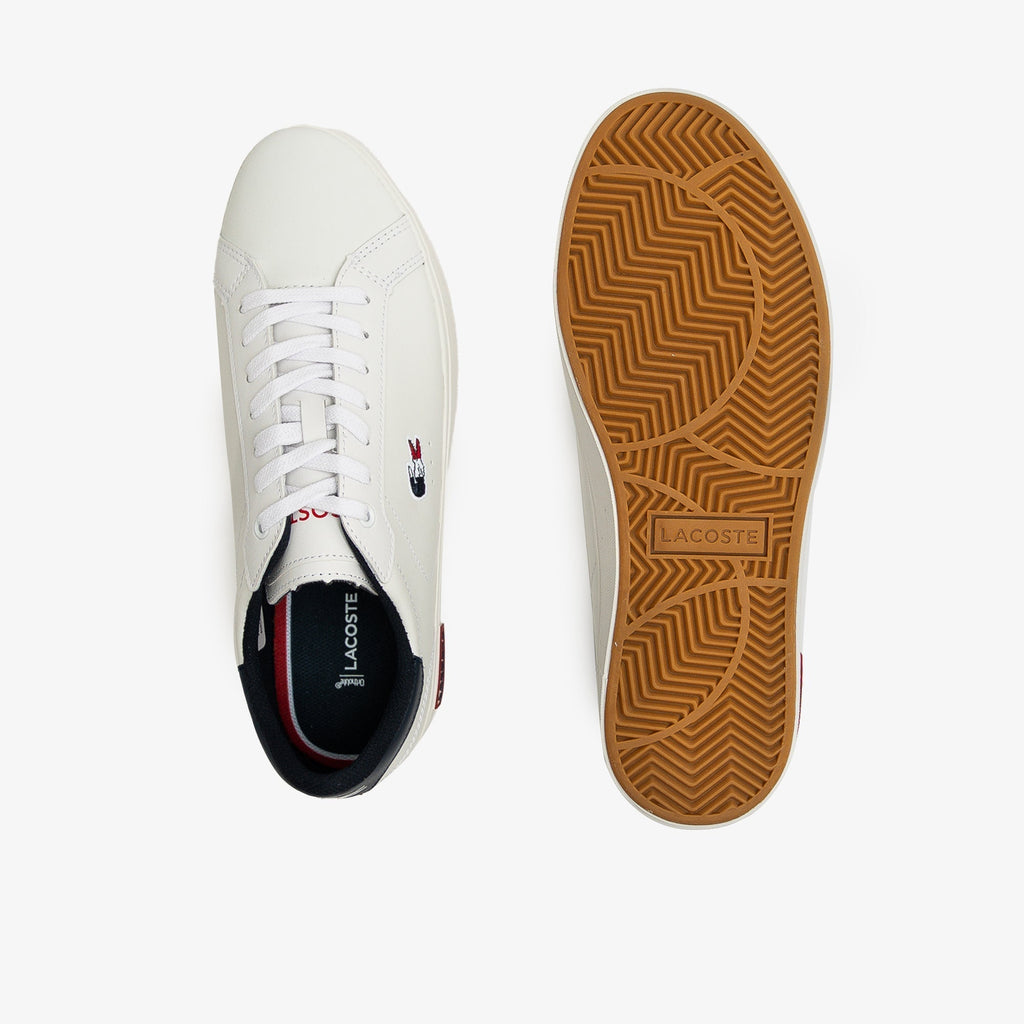 Lacoste Men's Powercourt Tricolor Leather Trainers - view 3