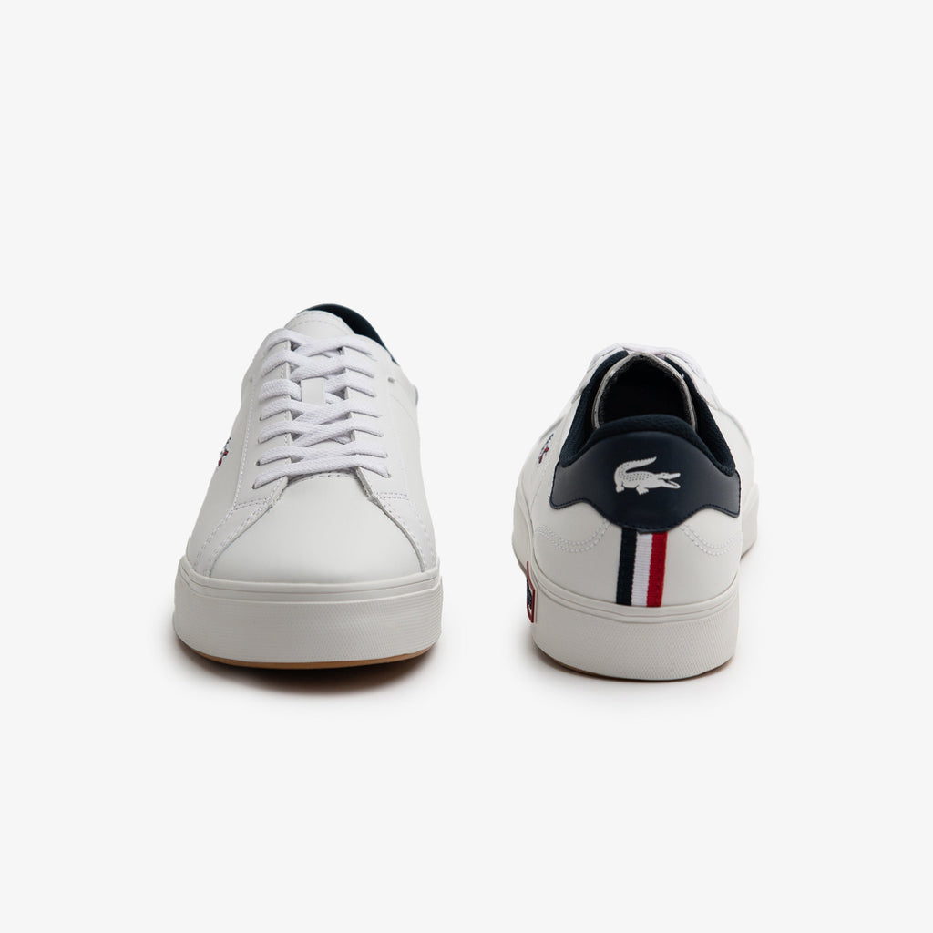 Lacoste Men's Powercourt Tricolor Leather Trainers - view 4