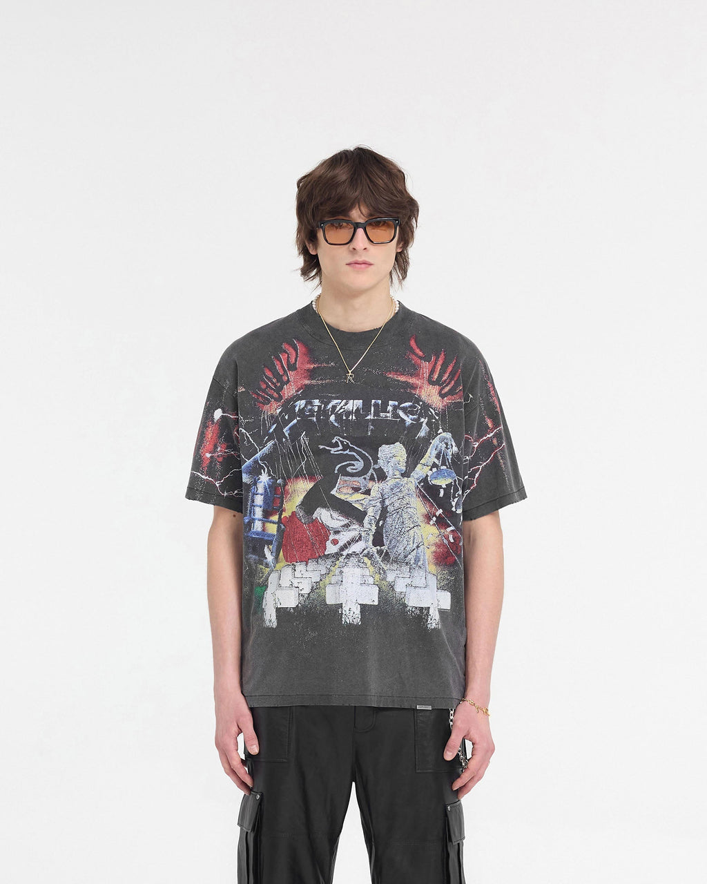 Represent X Metallica Master Of Puppets T-Shirt - Vintage Grey