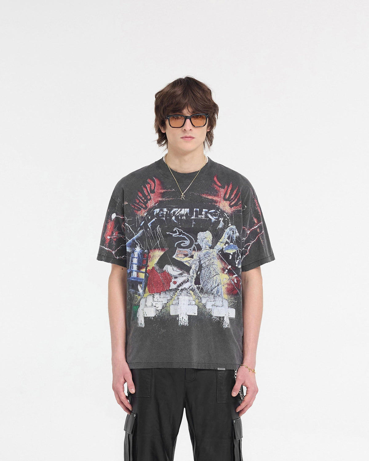 Represent X Metallica Master Of Puppets T-Shirt - Vintage Grey