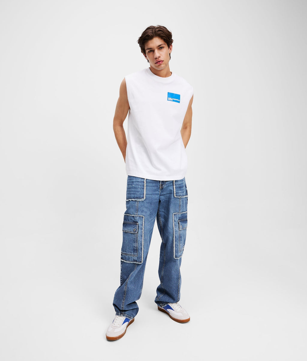 Box logo tank top