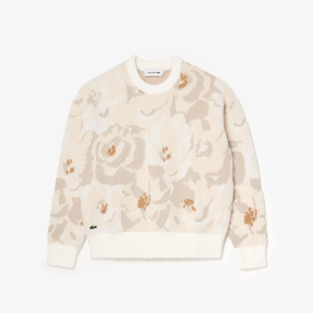 Lacoste Floral Jacquard Knit Sweater