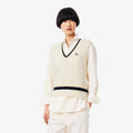 Lacoste Cable Knit Wool Sweater Vest