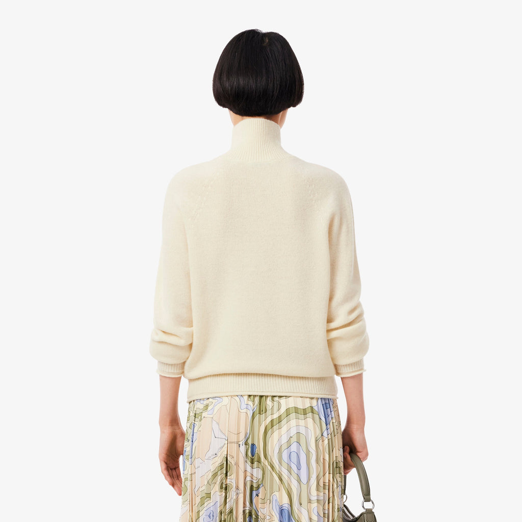 Lacoste Carded Wool High Neck Sweater - view 5