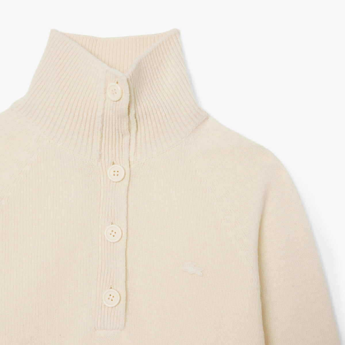 Lacoste Carded Wool High Neck Sweater - view 6