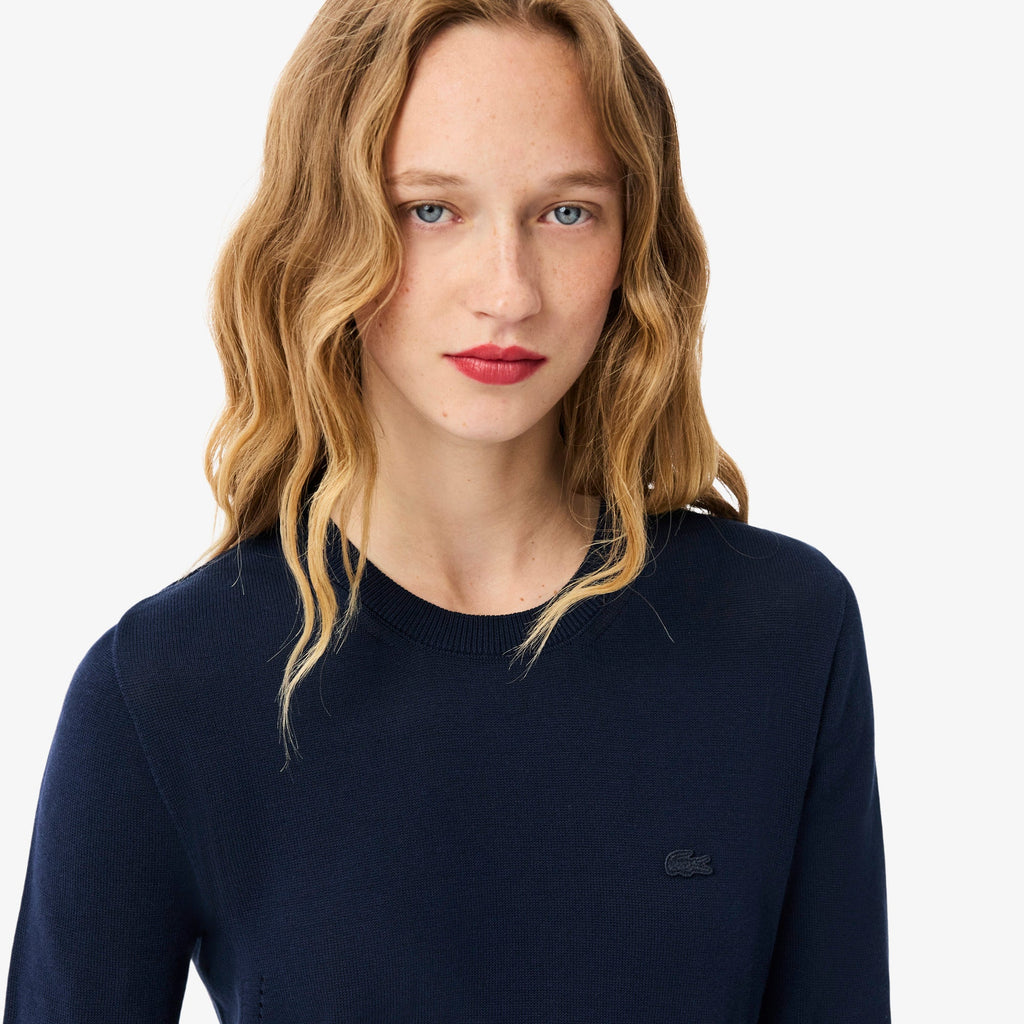 Lacoste 3D Knit Crew Neck Sweater - view 3