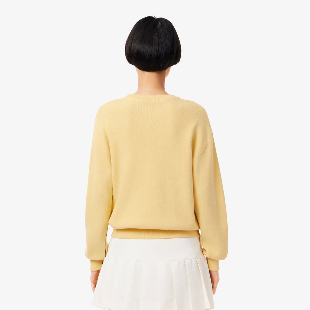 Lacoste Relaxed Fit Cotton Crew Neck Sweater - view 5