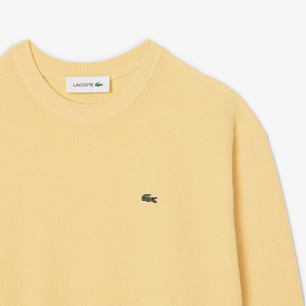 Lacoste Relaxed Fit Cotton Crew Neck Sweater - view 6